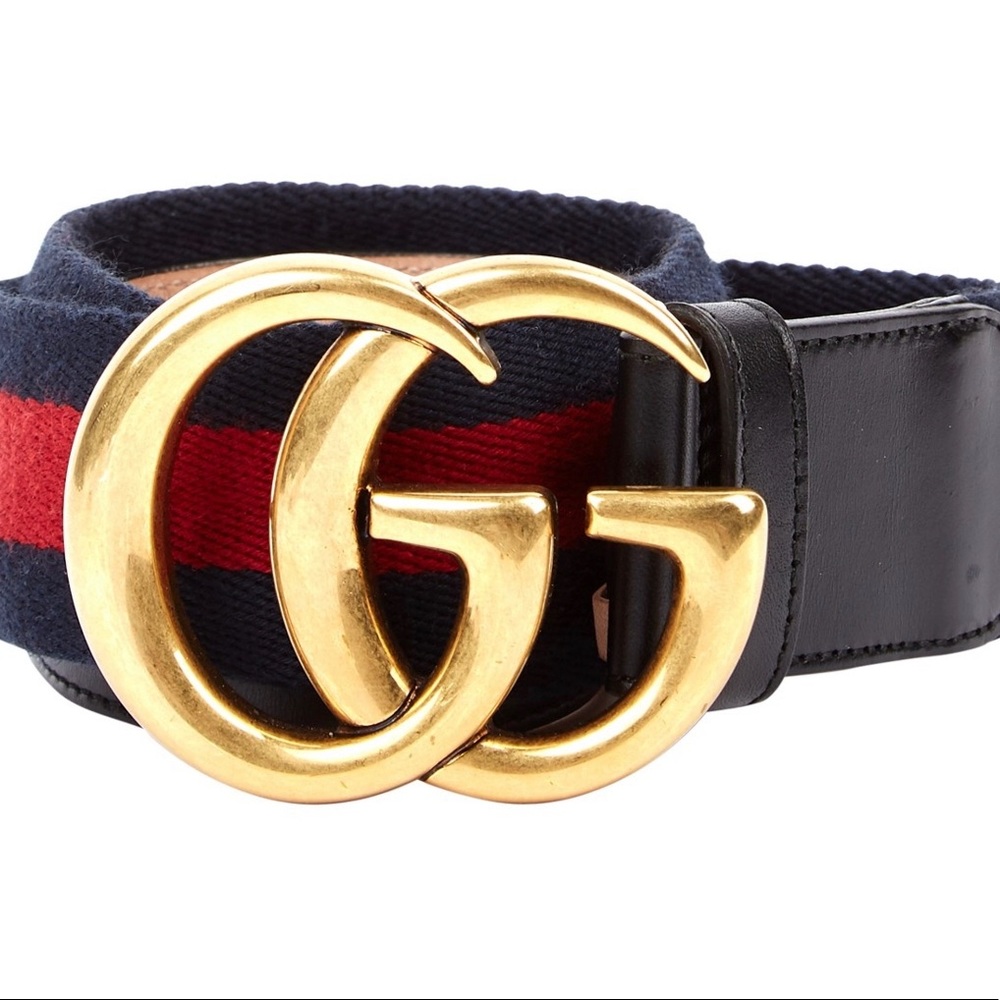 GUCCI GG BUCKLE LEATHER BELT
